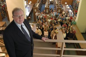 Joe Hewitt with UNC-Chapel Hill Library staff