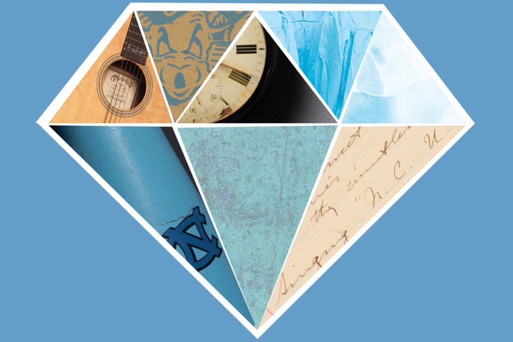 Small portions of archival images are gathered in the shape of a diamond.